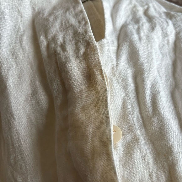 OFFON toddler natural linen jumpsuit romper. Size 2-3 - Picture 4 of 15